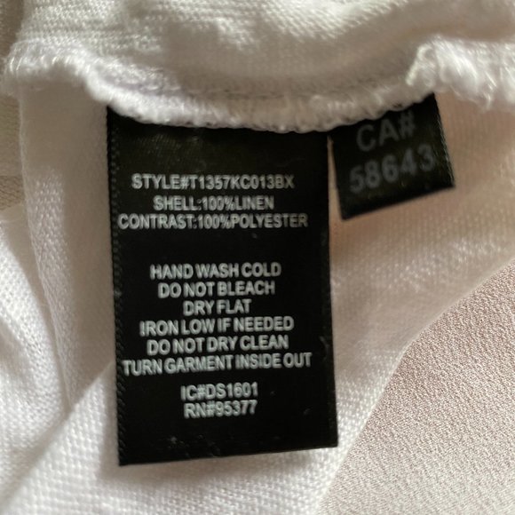 Sanctuary White Linen T-Shirt - Picture 5 of 6